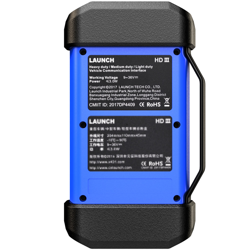 Launch X431 SmartLink Heavy-Duty Diagnostic Module, Compatible  with X431 PRO3S+,V+,PAD3,PAD7 for 24V HD Trucks & Commercial Vehicles,  Support CANFD&DOIP : Automotive