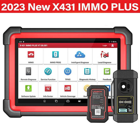LAUNCH X-431 DIAGUN EVO Battery Tester Scan Tool, All System Diagnostic  Tool with 16 Reset Services, ECU Coding, Videoscope Function Optional,  Support
